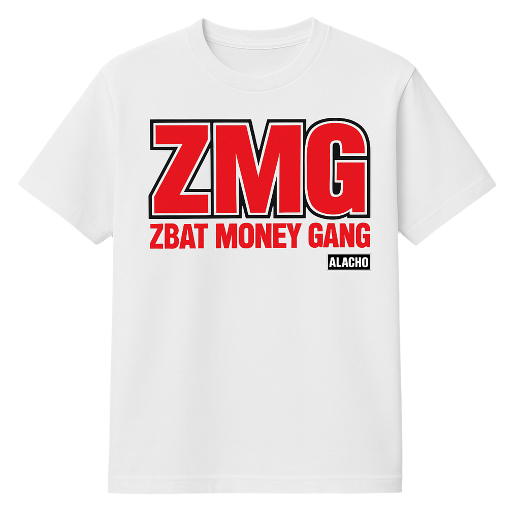 T-shirt ZMG Blanc – ZBAT MONEY GANG | Collection Origine