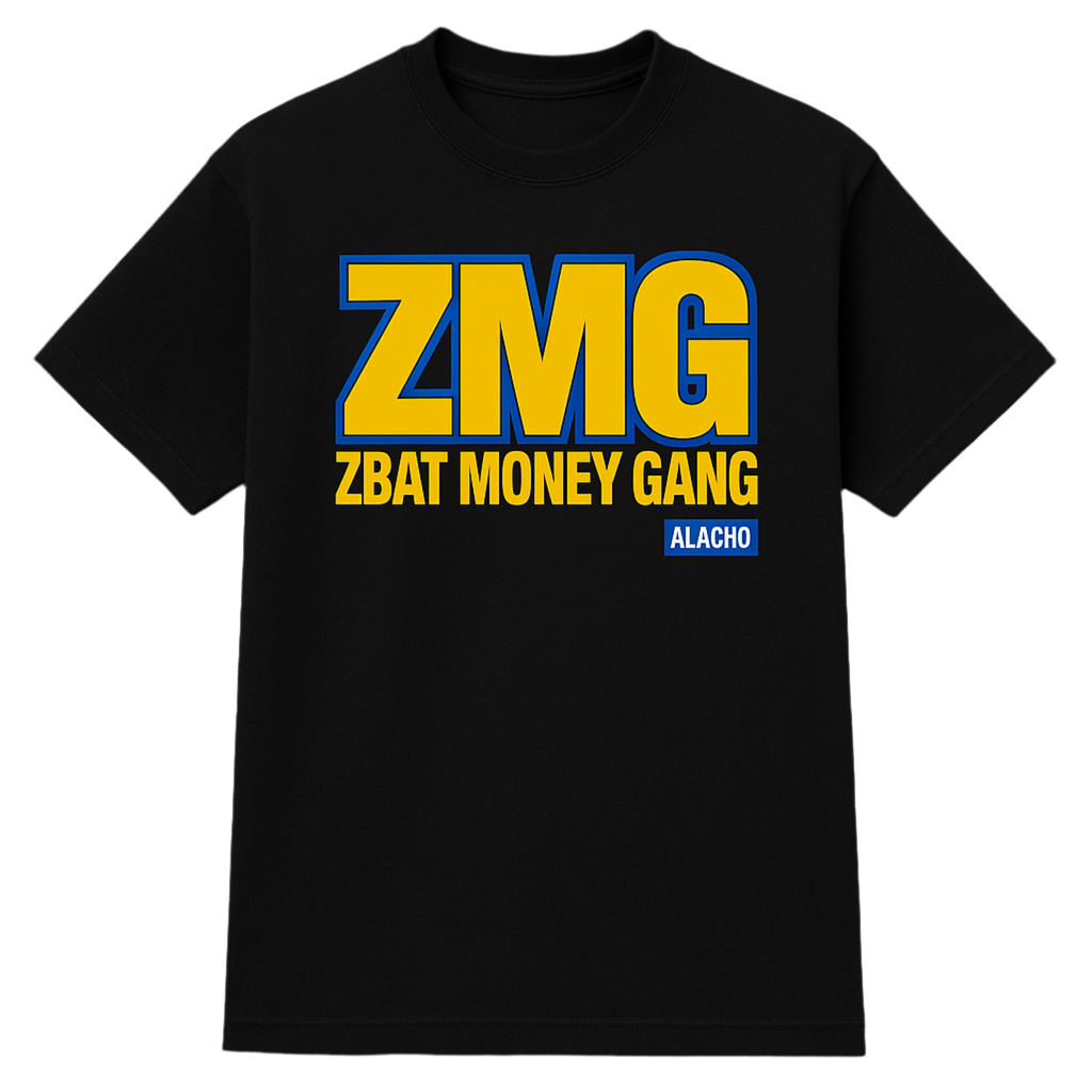 T-shirt ZMG Noir – ZBAT MONEY GANG | Collection Origine